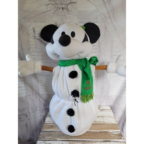 Atico Disney Mickey mouse snowman collapsible figu - Picture 1 of 10